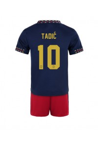 Ajax Dusan Tadic #10 Babytruitje Uit tenue Kind 2022-23 Korte Mouw (+ Korte broeken)